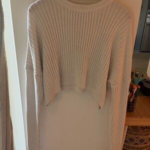 Urban Outfitters Cream Ribbed Sweater